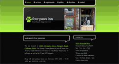 Desktop Screenshot of fourpawsinnboarding.com